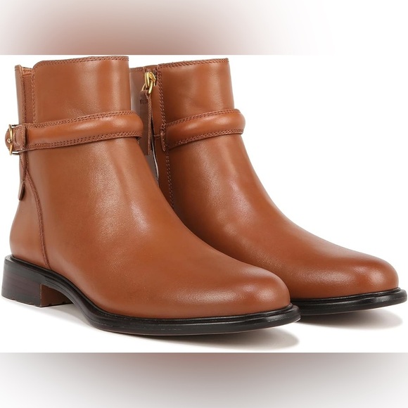 Franco Sarto Elese Ankle Booties Sz 9M Brown - Picture 1 of 12